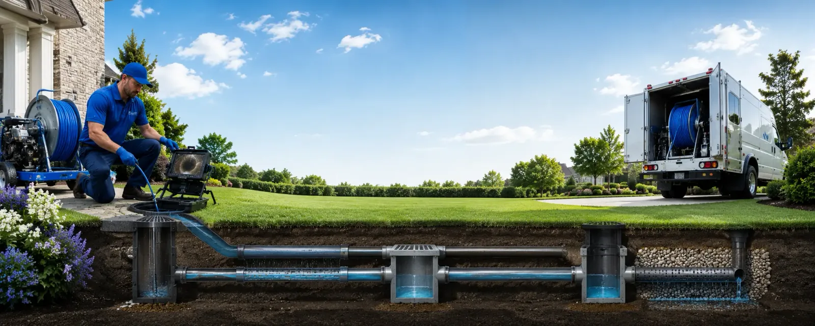 Outdoor drain cleaning information for Morrisville, PA